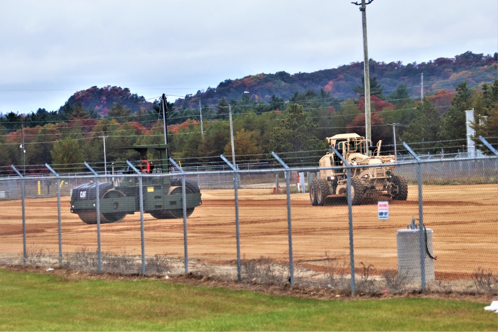 Engineers with Wisconsin National Guard’s 173rd Engineer Company work on McCoy troop project