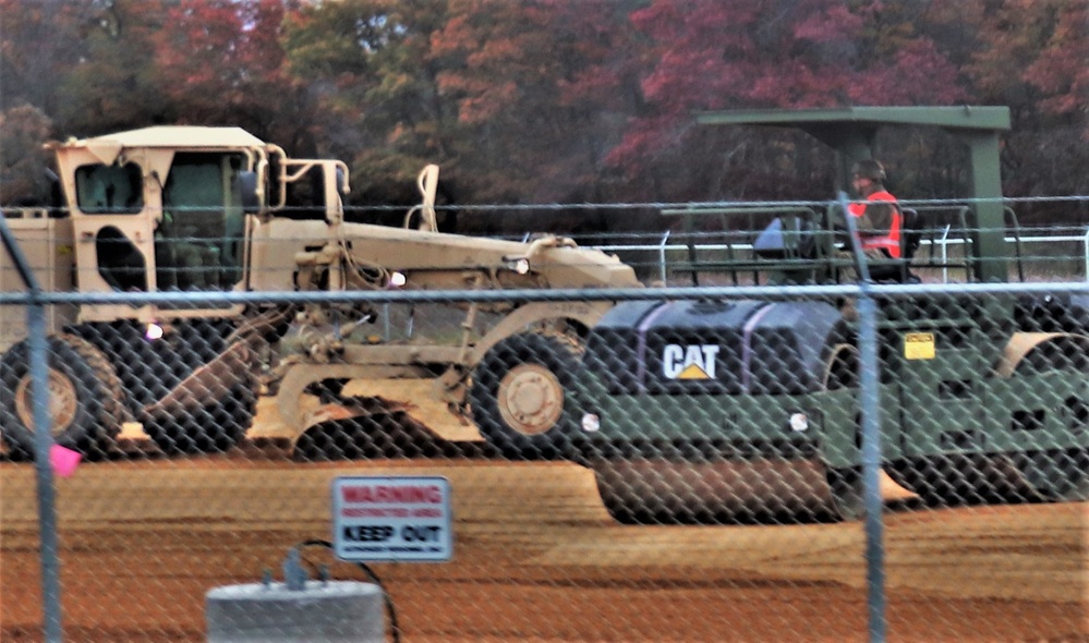 Engineers with Wisconsin National Guard’s 173rd Engineer Company work on McCoy troop project