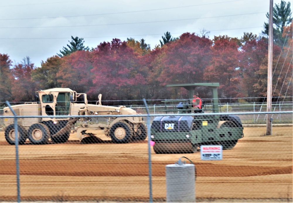 Engineers with Wisconsin National Guard’s 173rd Engineer Company work on McCoy troop project