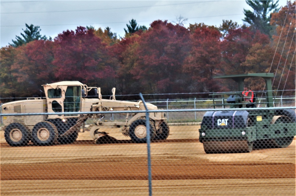 Engineers with Wisconsin National Guard’s 173rd Engineer Company work on McCoy troop project