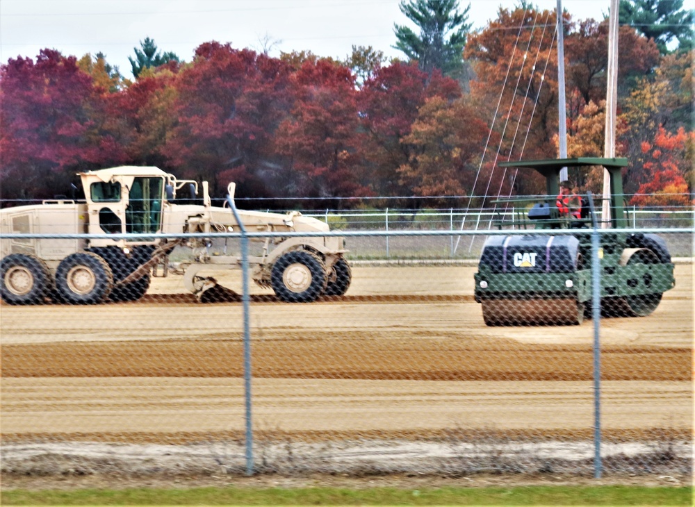 Engineers with Wisconsin National Guard’s 173rd Engineer Company work on McCoy troop project