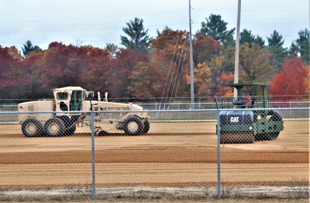 Engineers with Wisconsin National Guard’s 173rd Engineer Company work on McCoy troop project