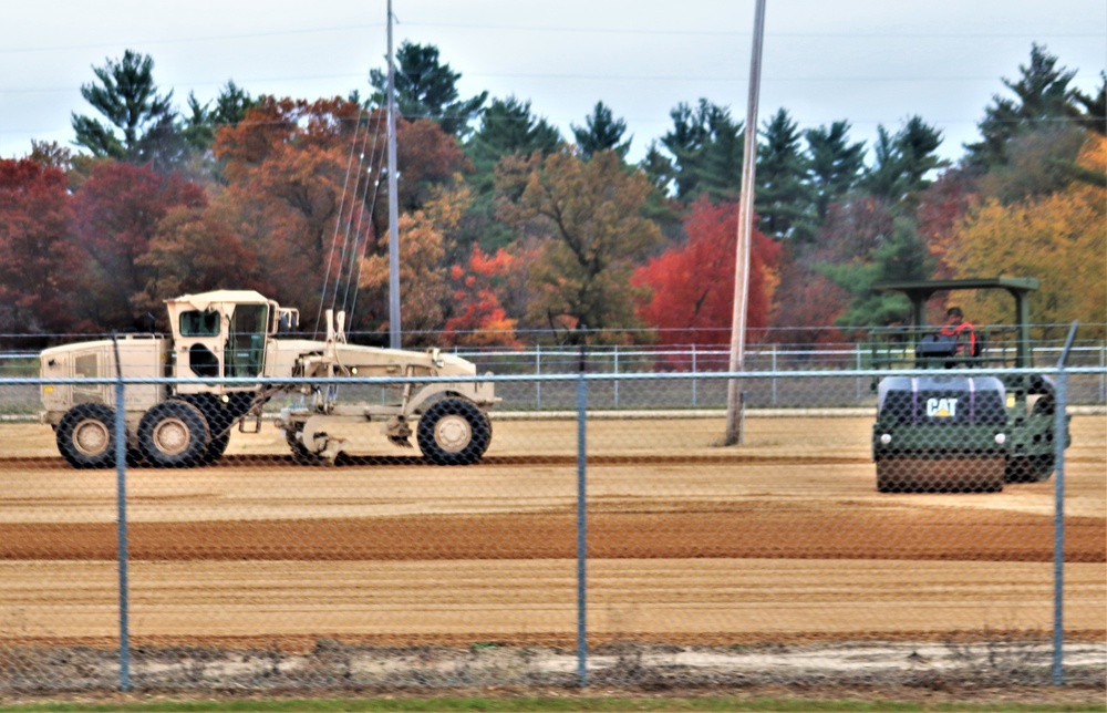 Engineers with Wisconsin National Guard’s 173rd Engineer Company work on McCoy troop project