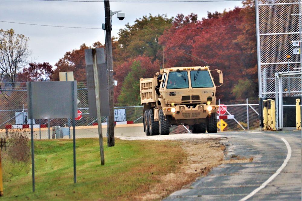 Engineers with Wisconsin National Guard’s 173rd Engineer Company work on McCoy troop project