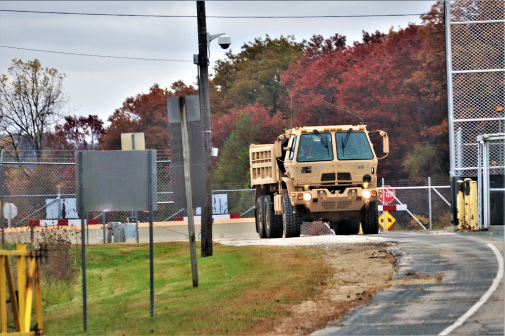 Engineers with Wisconsin National Guard’s 173rd Engineer Company work on McCoy troop project