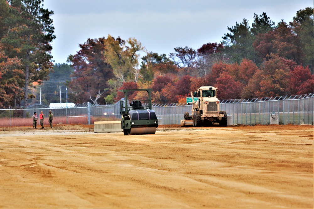 Engineers with Wisconsin National Guard’s 173rd Engineer Company work on McCoy troop project