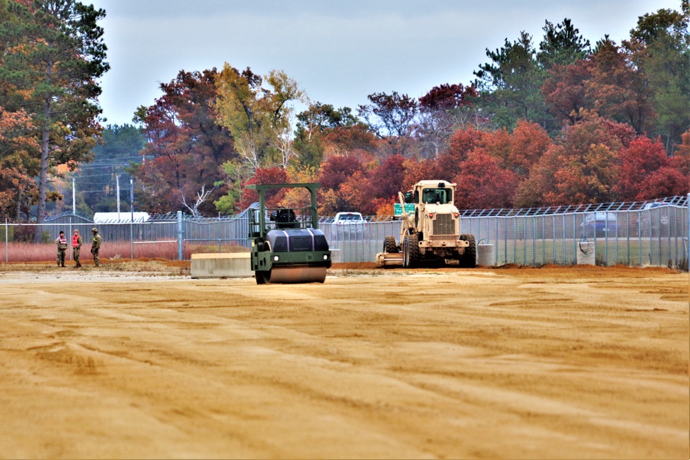 Engineers with Wisconsin National Guard’s 173rd Engineer Company work on McCoy troop project