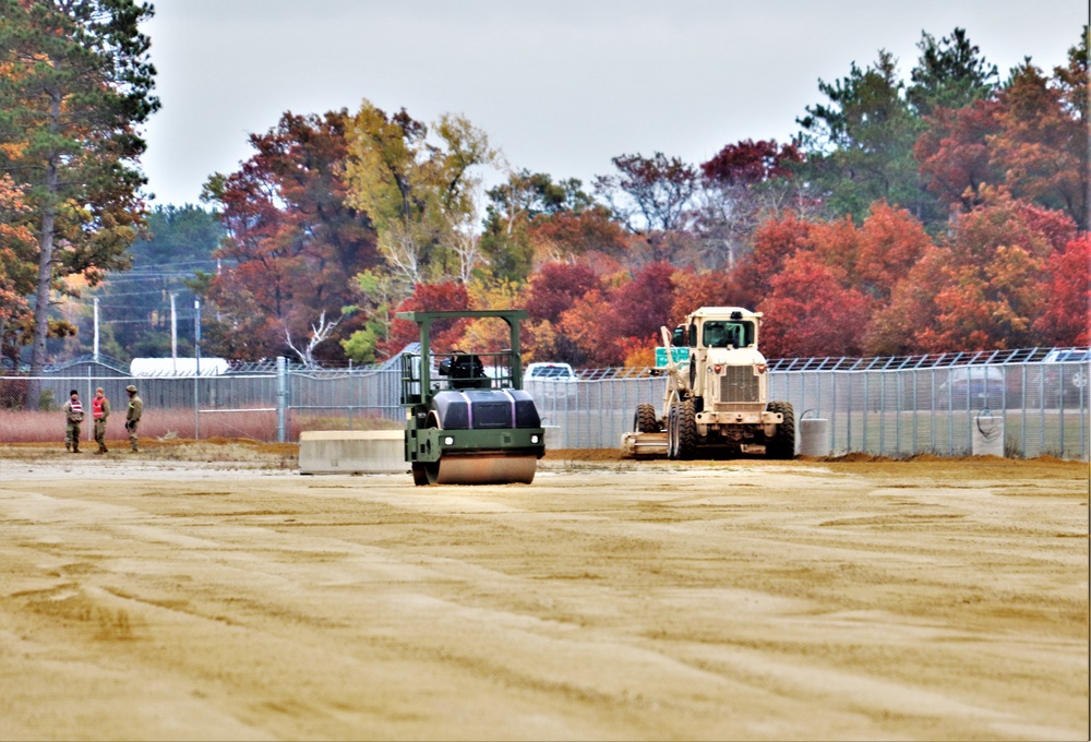 Engineers with Wisconsin National Guard’s 173rd Engineer Company work on McCoy troop project