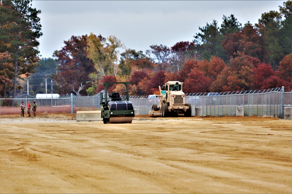 Engineers with Wisconsin National Guard’s 173rd Engineer Company work on McCoy troop project