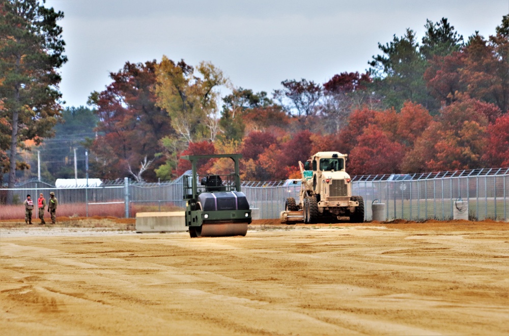 Engineers with Wisconsin National Guard’s 173rd Engineer Company work on McCoy troop project