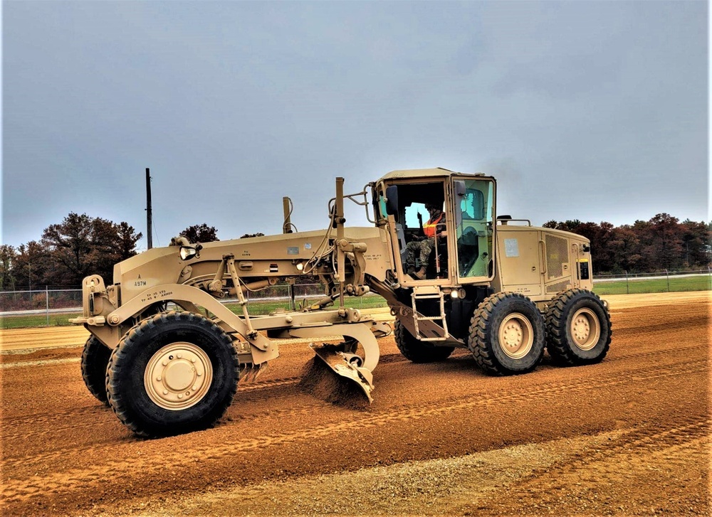 Engineers with Wisconsin National Guard’s 173rd Engineer Company work on McCoy troop project