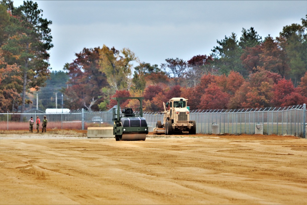 Engineers with Wisconsin National Guard’s 173rd Engineer Company work on McCoy troop project