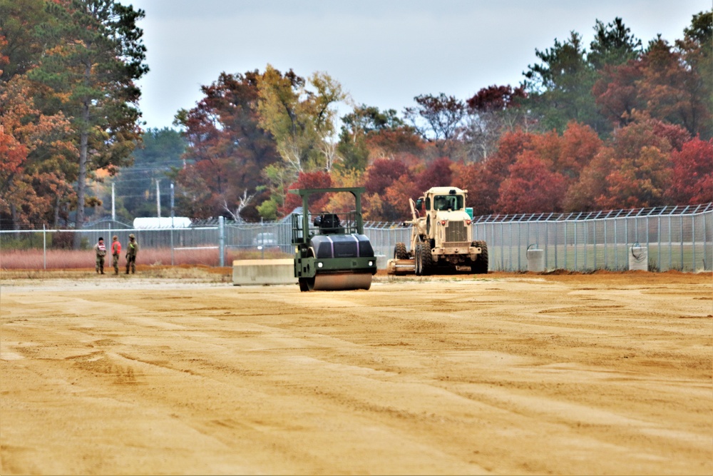 Engineers with Wisconsin National Guard’s 173rd Engineer Company work on McCoy troop project