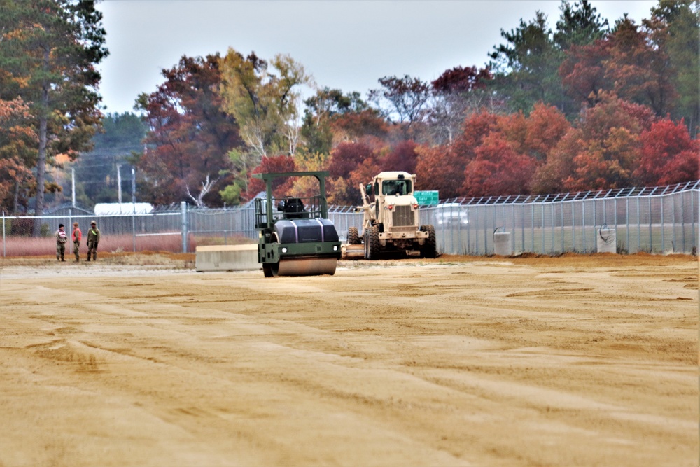 Engineers with Wisconsin National Guard’s 173rd Engineer Company work on McCoy troop project