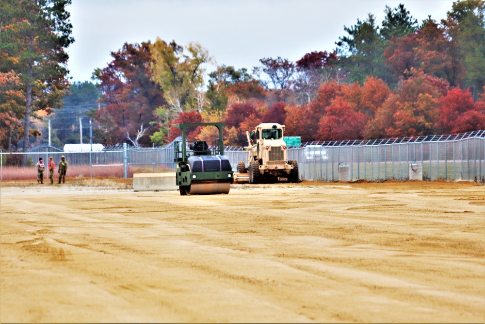 Engineers with Wisconsin National Guard’s 173rd Engineer Company work on McCoy troop project