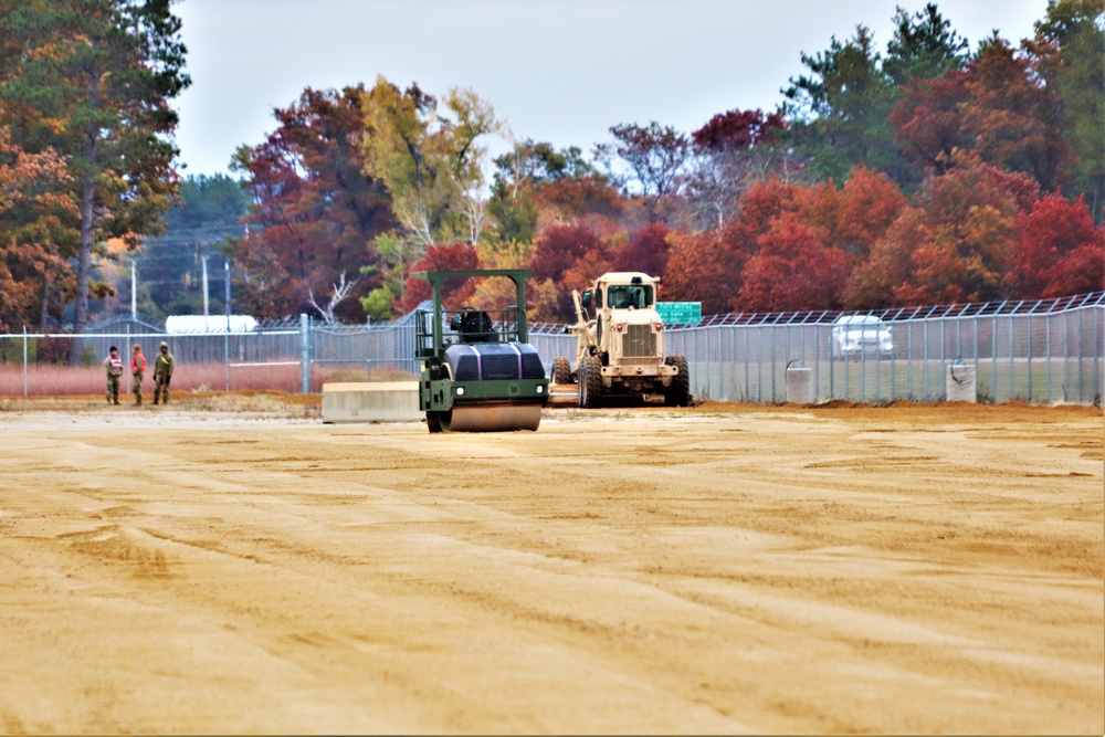 Engineers with Wisconsin National Guard’s 173rd Engineer Company work on McCoy troop project