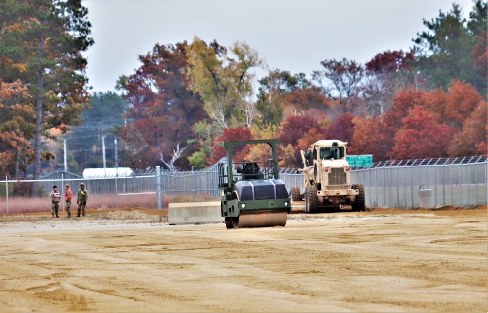 Engineers with Wisconsin National Guard’s 173rd Engineer Company work on McCoy troop project