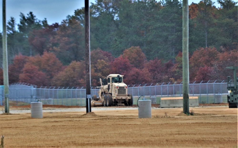 Engineers with Wisconsin National Guard’s 173rd Engineer Company work on McCoy troop project