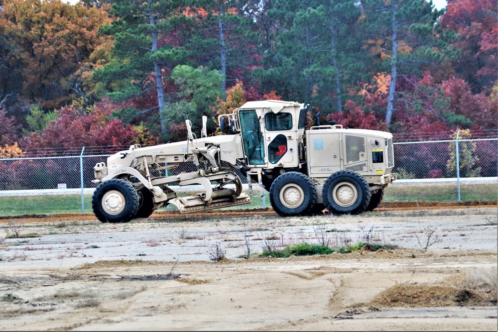 Engineers with Wisconsin National Guard’s 173rd Engineer Company work on McCoy troop project