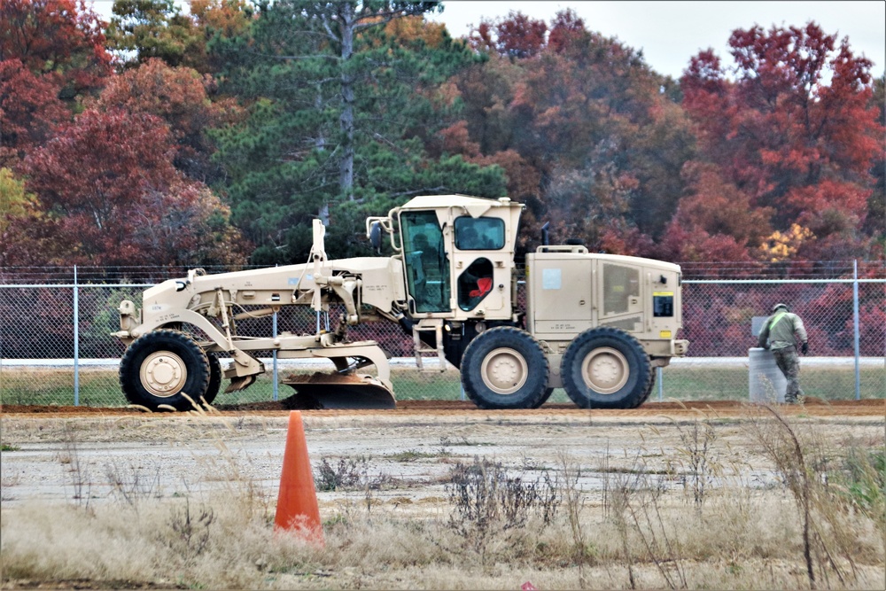 Engineers with Wisconsin National Guard’s 173rd Engineer Company work on McCoy troop project