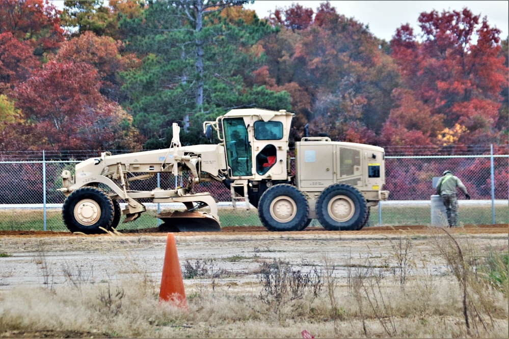 Engineers with Wisconsin National Guard’s 173rd Engineer Company work on McCoy troop project