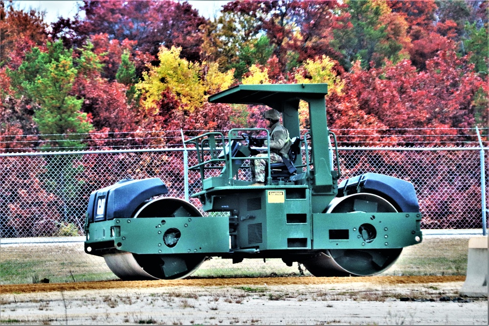 Engineers with Wisconsin National Guard’s 173rd Engineer Company work on McCoy troop project