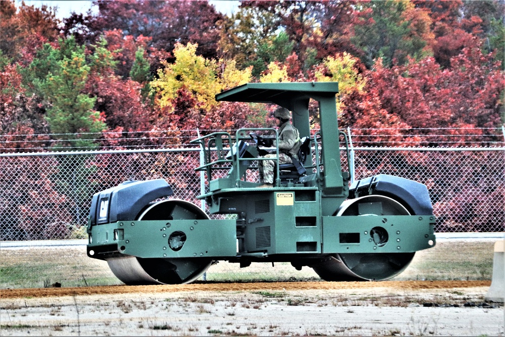 Engineers with Wisconsin National Guard’s 173rd Engineer Company work on McCoy troop project