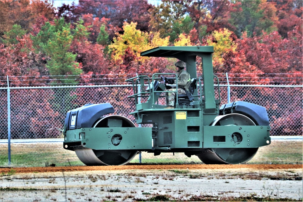 Engineers with Wisconsin National Guard’s 173rd Engineer Company work on McCoy troop project