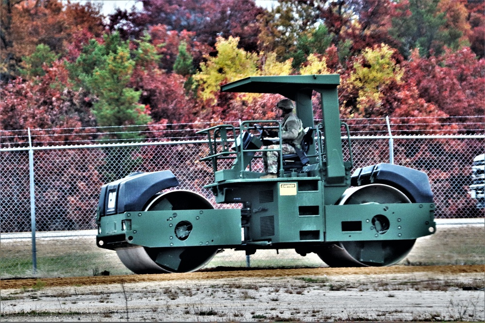 Engineers with Wisconsin National Guard’s 173rd Engineer Company work on McCoy troop project