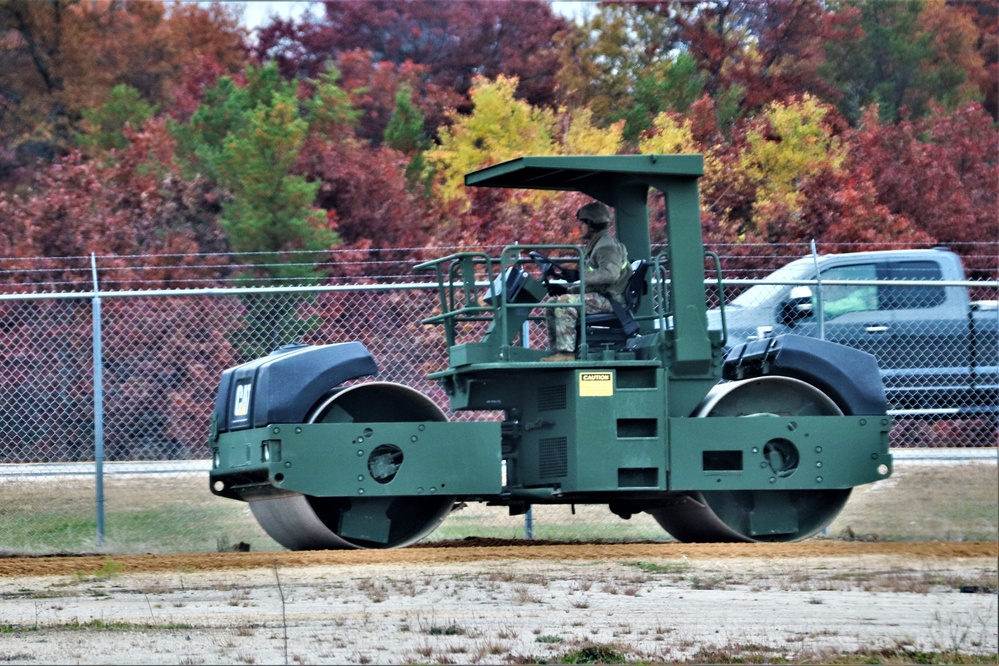 Engineers with Wisconsin National Guard’s 173rd Engineer Company work on McCoy troop project