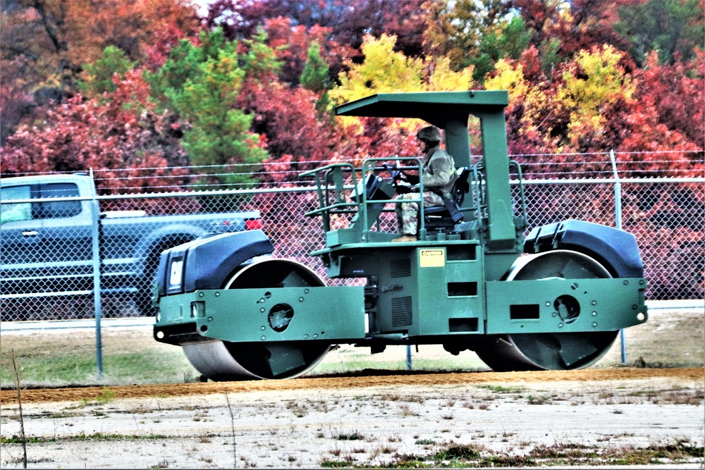 Engineers with Wisconsin National Guard’s 173rd Engineer Company work on McCoy troop project