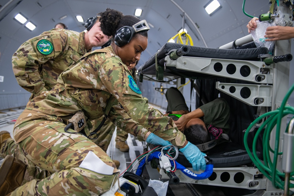McConnell Airmen practice ACE, Aeromedical Evacuation at Kadena