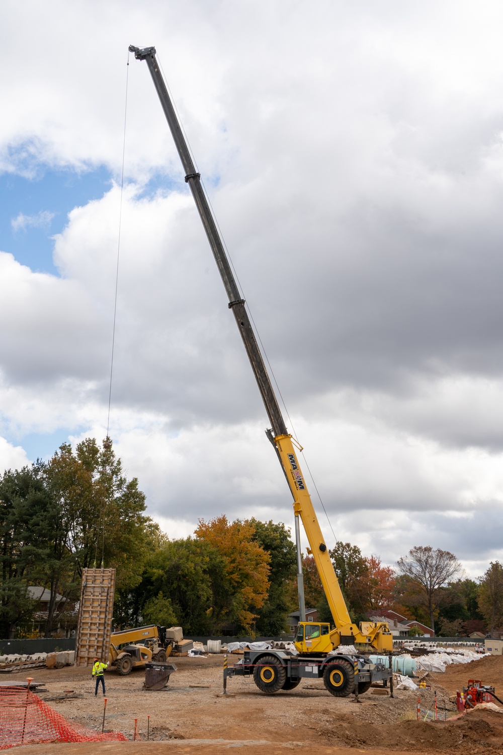 Construction work continues on the site of the Louisville VA Medical Center