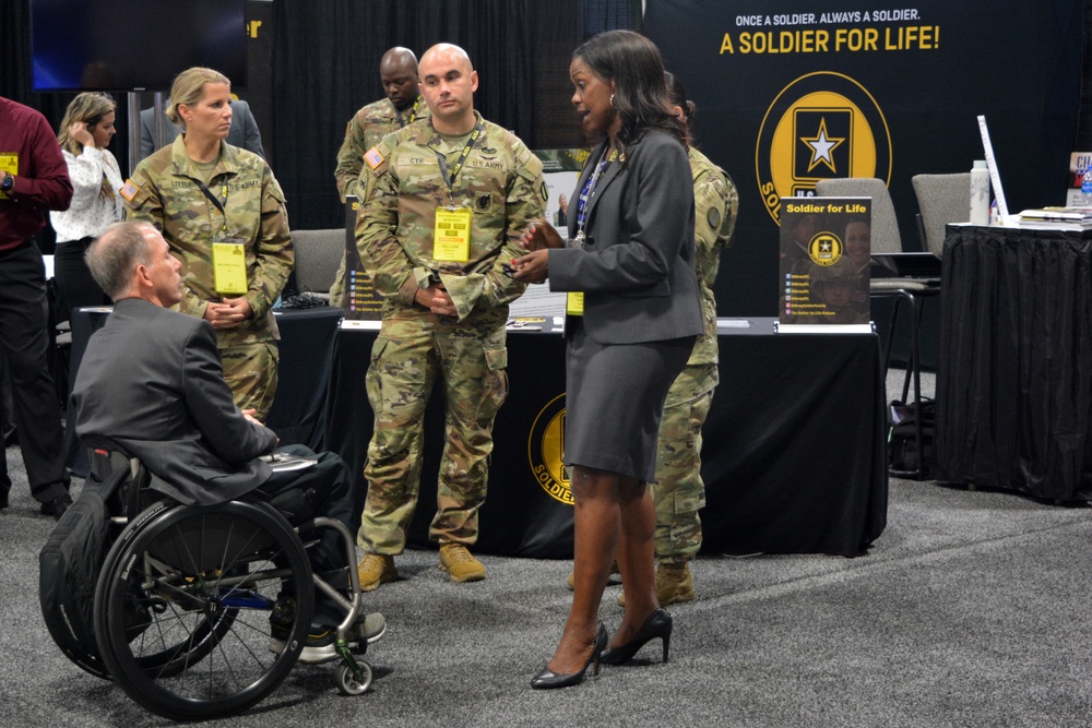 Army Retirement Services and Soldier for Life booth