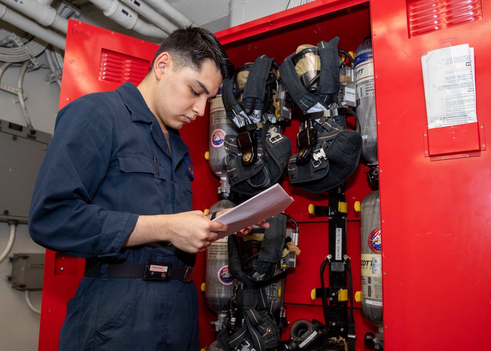 Daily operations aboard USS George H.W. Bush