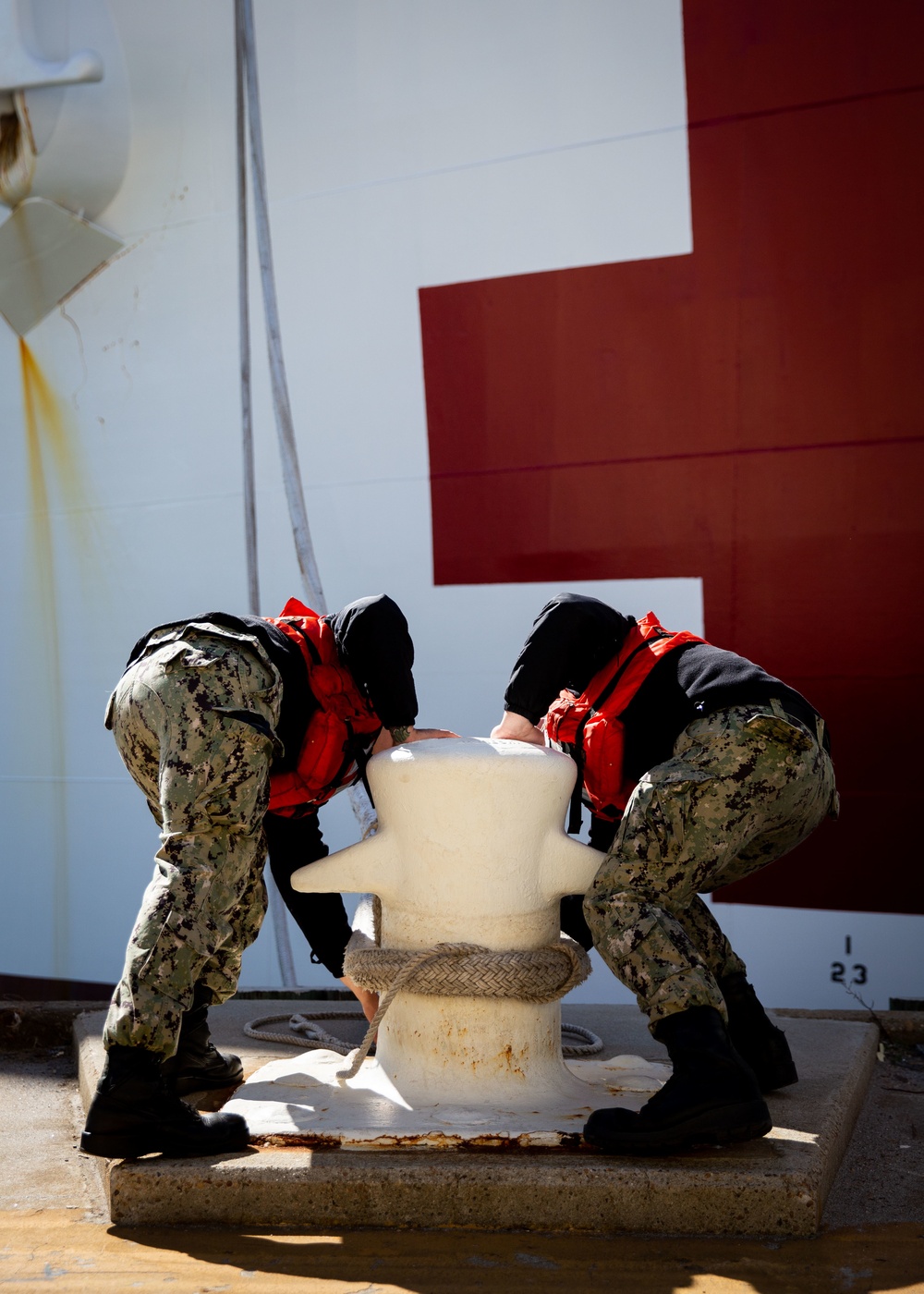 USNS Comfort Departure