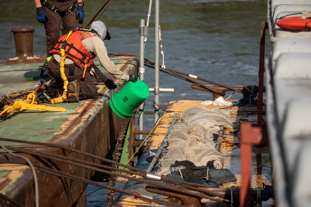 New Deterrent Technology Tested at Peoria Lock and Dam