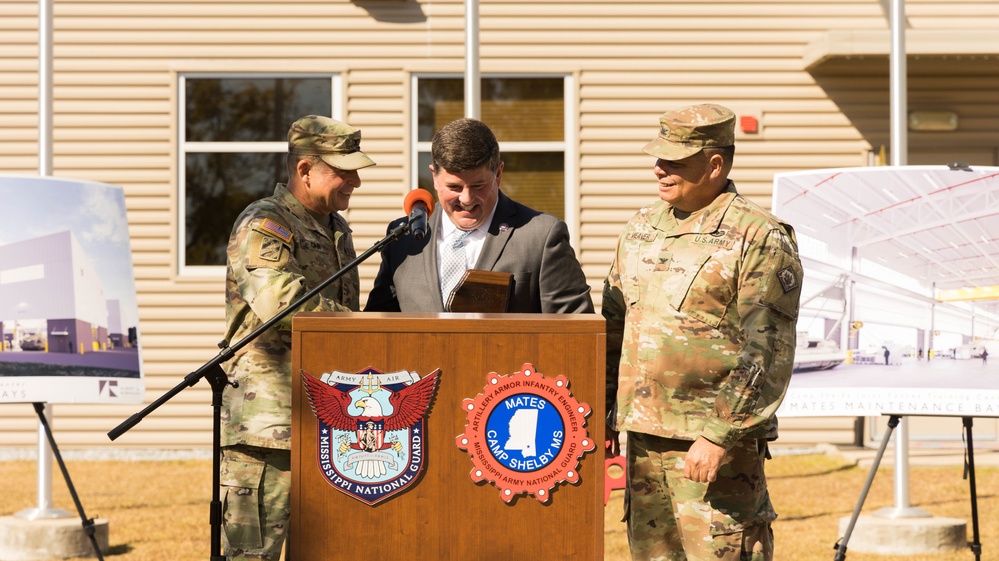 Groundbreaking Ceremony at the Camp Shelby Maneuver Area Training Equipment Site