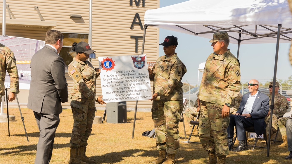 Groundbreaking Ceremony at the Camp Shelby Maneuver Area Training Equipment Site