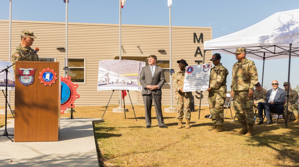 Groundbreaking Ceremony at the Camp Shelby Maneuver Area Training Equipment Site