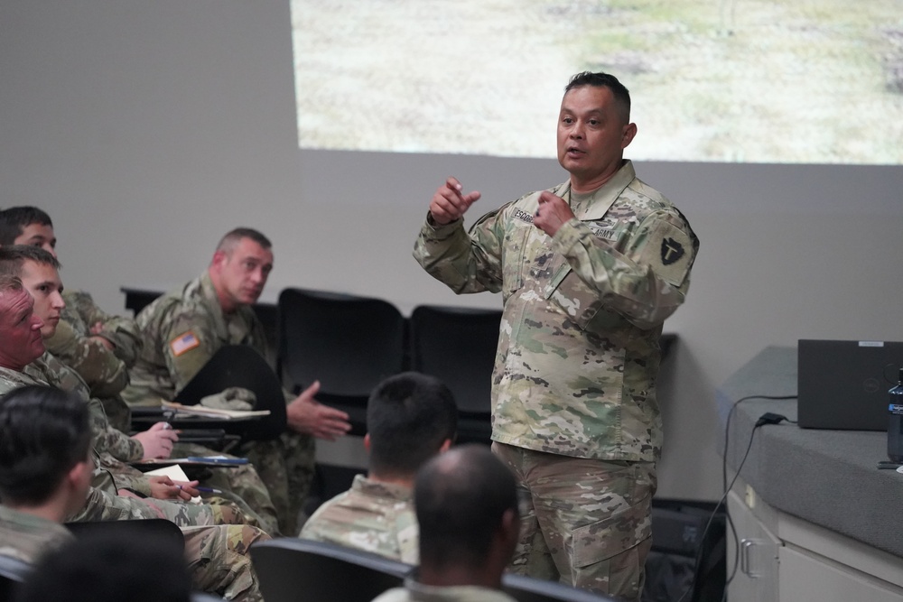 Seminar discussing benefits on Camp Mabry