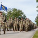 Technical training students marching