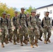 Technical training students marching