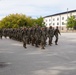 Technical training students marching