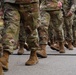 Technical training students marching