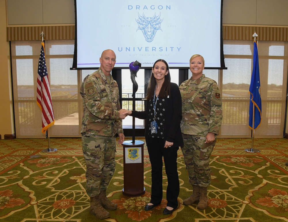 Keesler's congratulates first Dragon University Wingman tier civilian