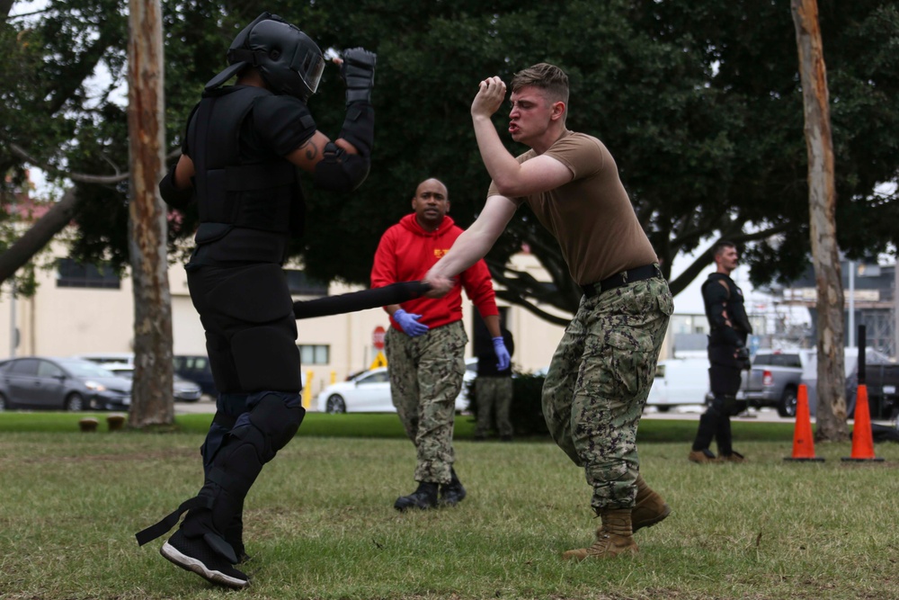 USS Abraham Lincoln conducts Security Reaction Force training