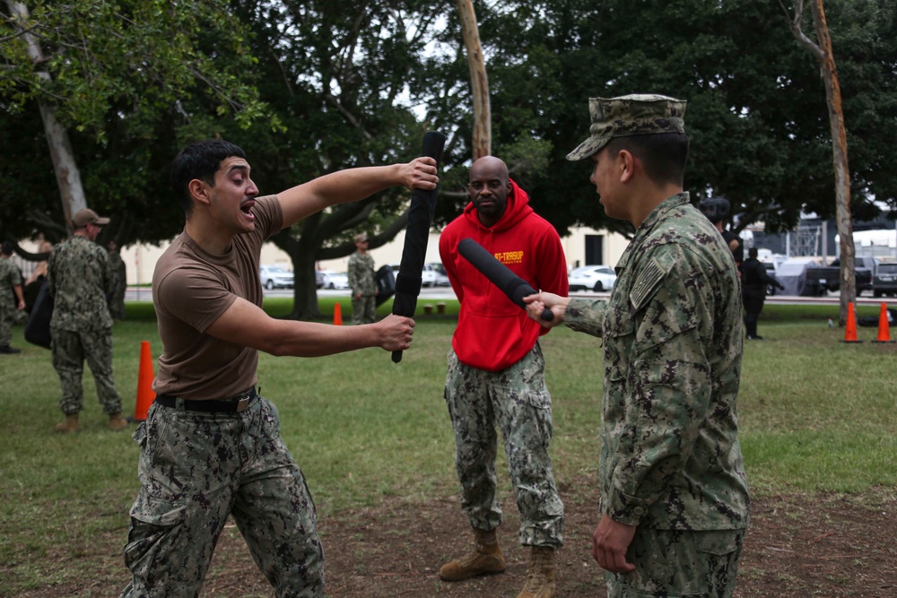 USS Abraham Lincoln conducts Security Reaction Force training