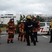 Urasoe Fire Department Rescue Team and MCIPAC Fire and Emergency Services conduct bilateral training