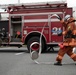 Urasoe Fire Department Rescue Team and MCIPAC Fire and Emergency Services conduct bilateral training